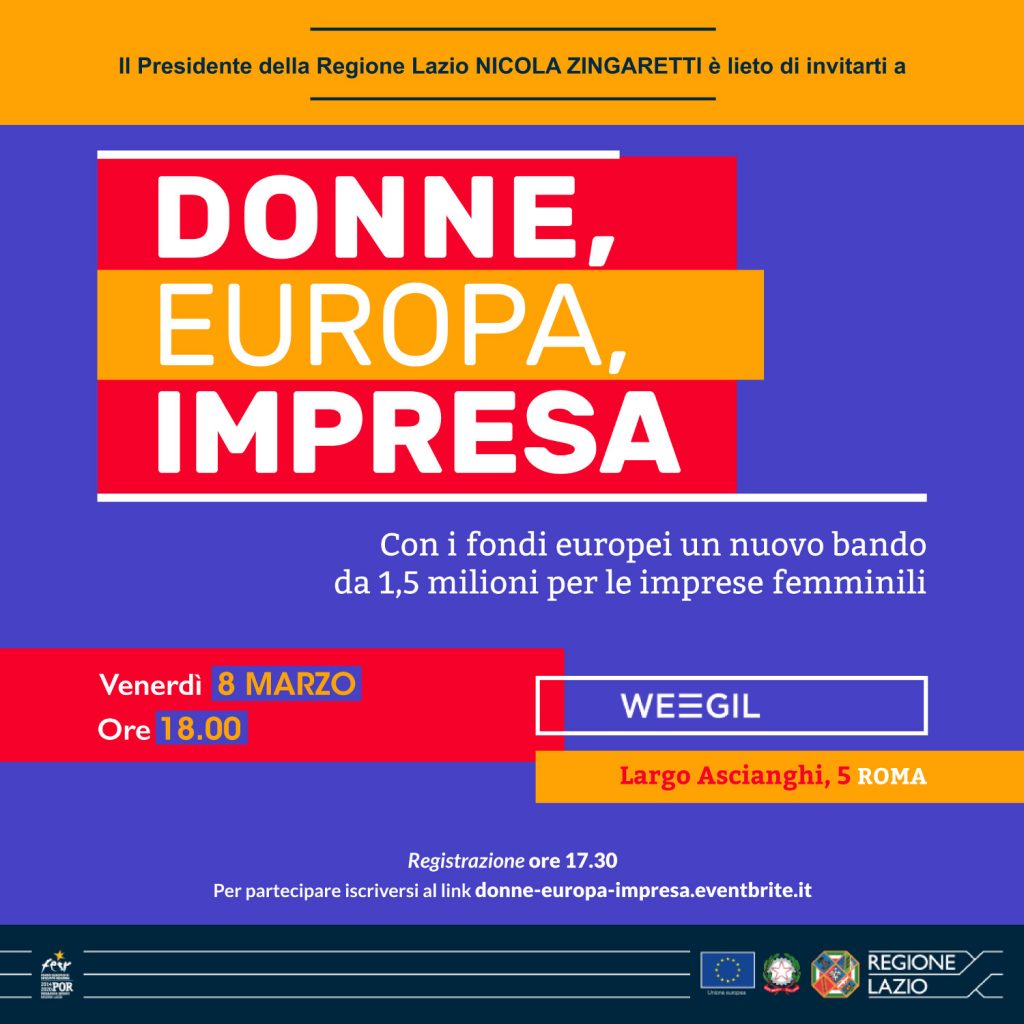 “DONNE, EUROPA, IMPRESA”