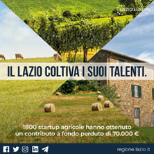 Immagine della campagna "Il Lazio coltiva i suoi talenti"