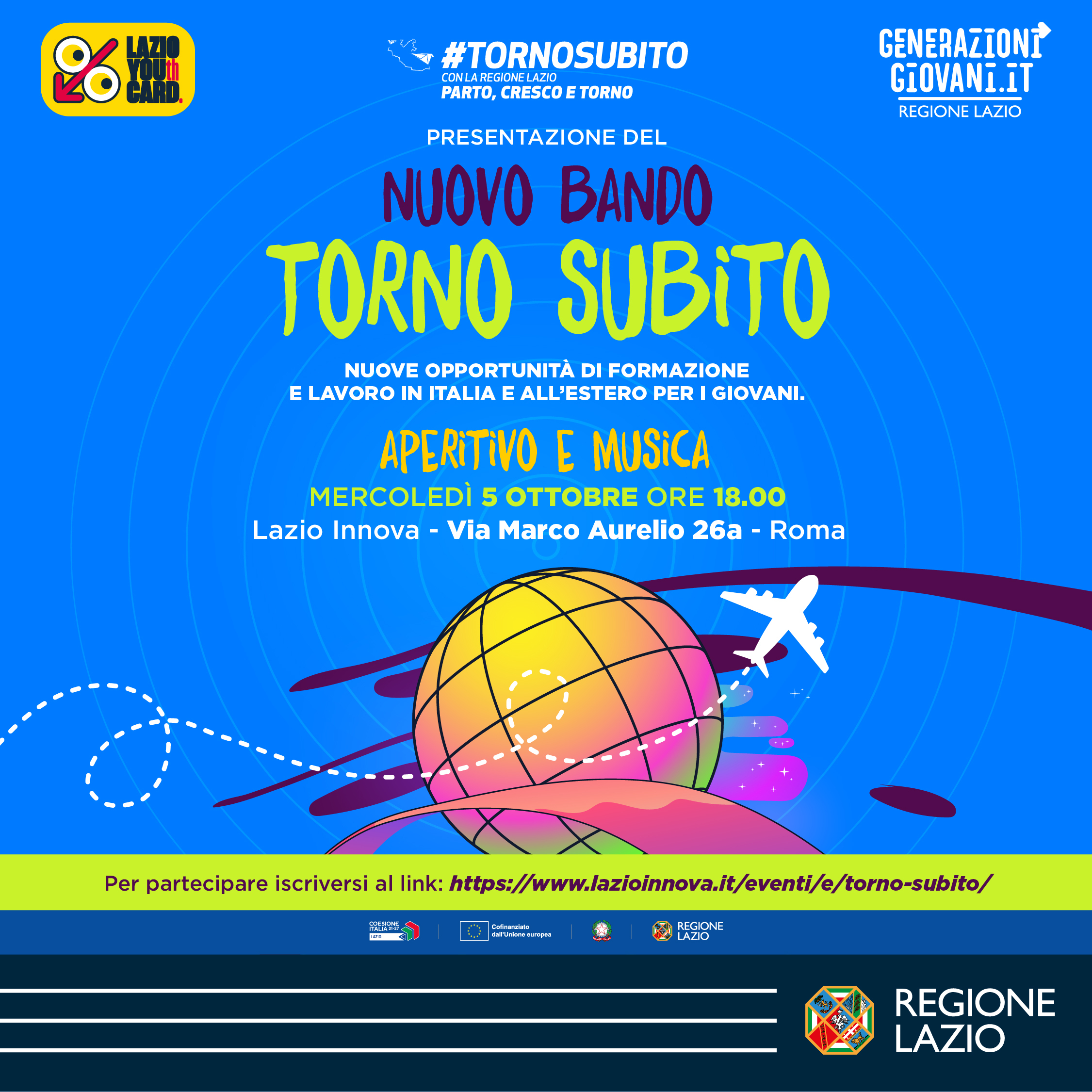 La Regione Lazio presenta l’edizione 2022 di Torno Subito
