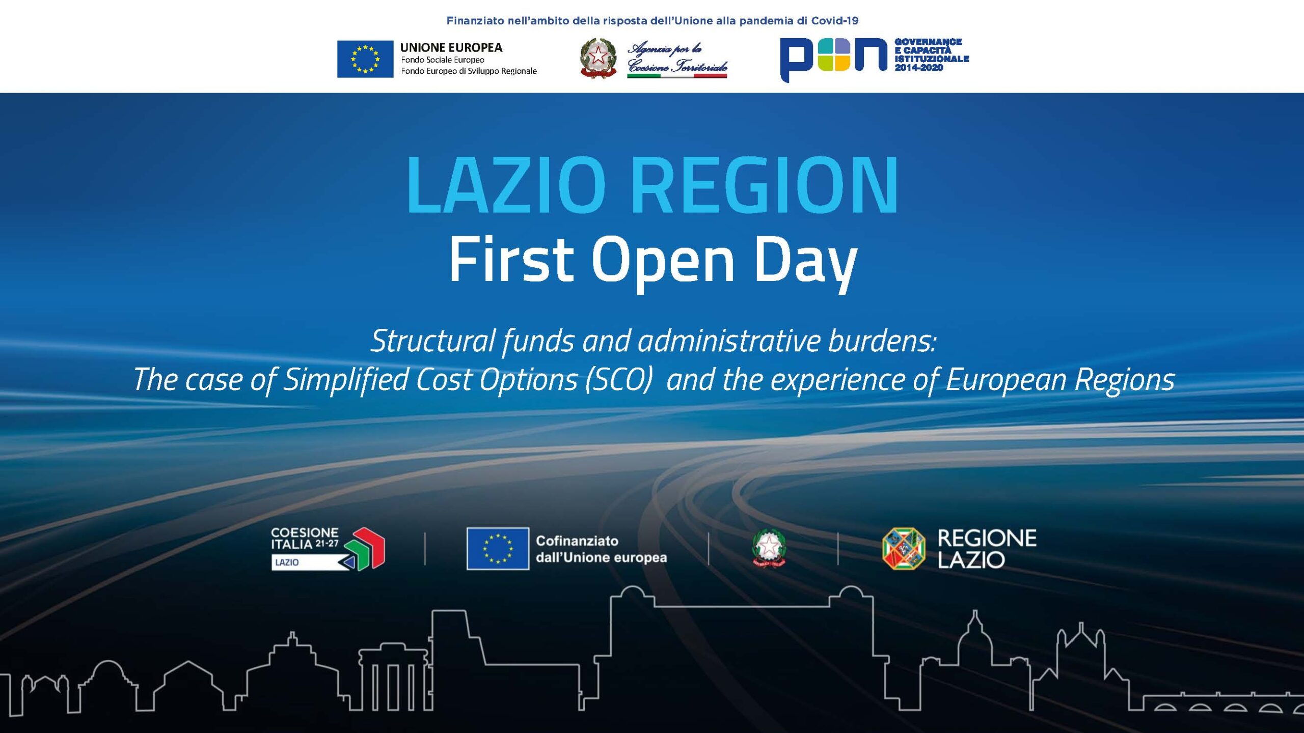Lazio Region First Open Day (12 ottobre) - Informazioni nel testo della notizia