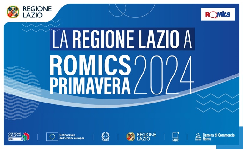 Banner Regione Lazio - ROMICS primavera 2024