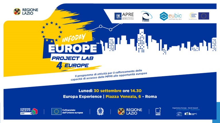 Social card Infoday EUROPE-PROJECT LAB 4 EUROPE - dettagli nell'articolo