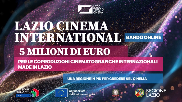 Banner bando Lazio Cinema International 2024 II edizione - dettagli nell'articolo