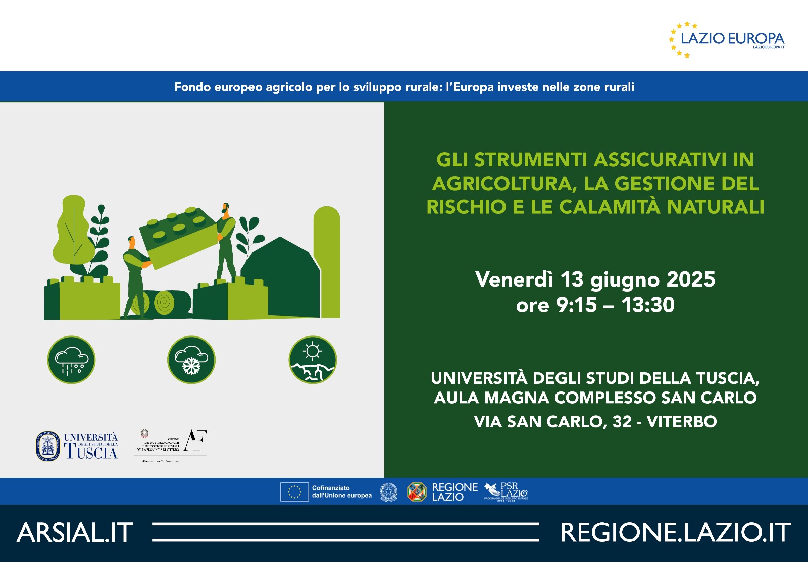 Agricoltura, seminario PSR FEASR (Viterbo, 13 giugno): dettagli nell'articolo