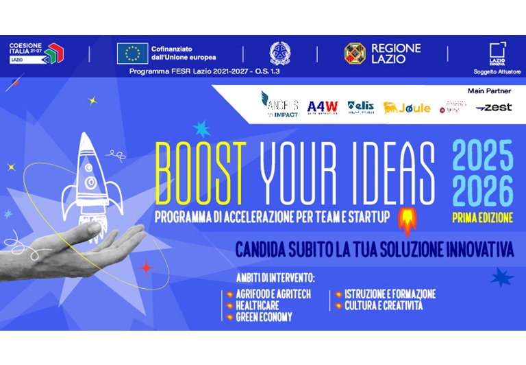 Aperta la call Boost Your Ideas 2025-2026: dettagli nell'articolo