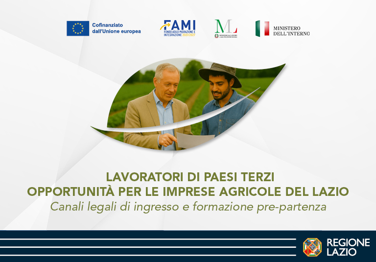 La Regione Lazio promuove il progetto per canali legali di mobilità e formazione pre-partenza. Dettagli nell'articolo